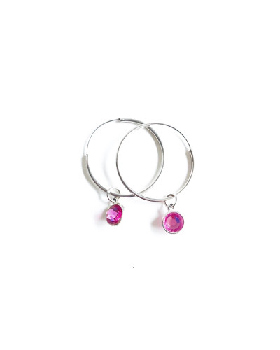 AROS CUARZO FUCSIA