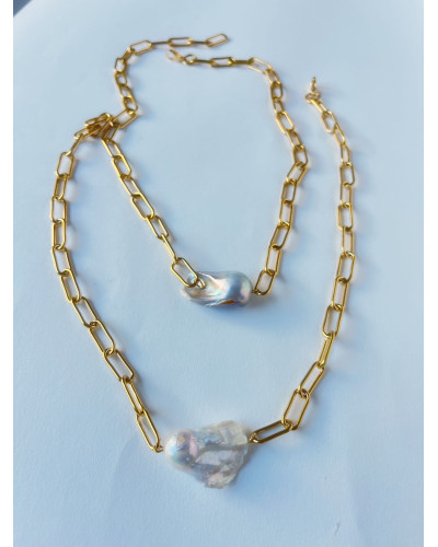 Gargantilla choker Perla barroca