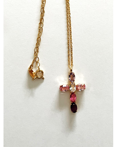 CRUZ COLORES FUCSIA Y ROSA